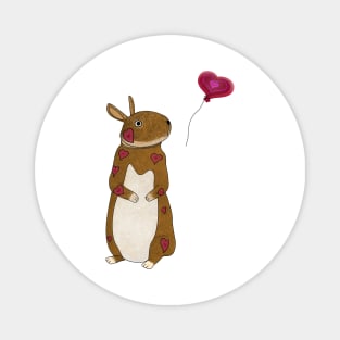 Valentine bunny Magnet